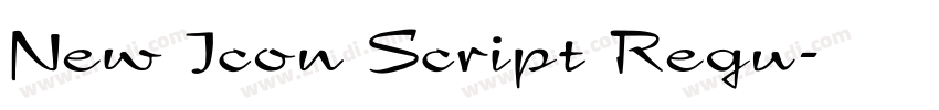 New Icon Script Regu字体转换 New Icon Script Regu字体转换